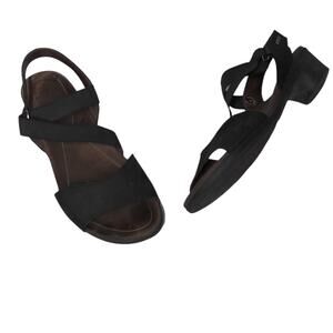 Mephisto Black Priska Sandals Nubuck Leather Strappy – Size 41